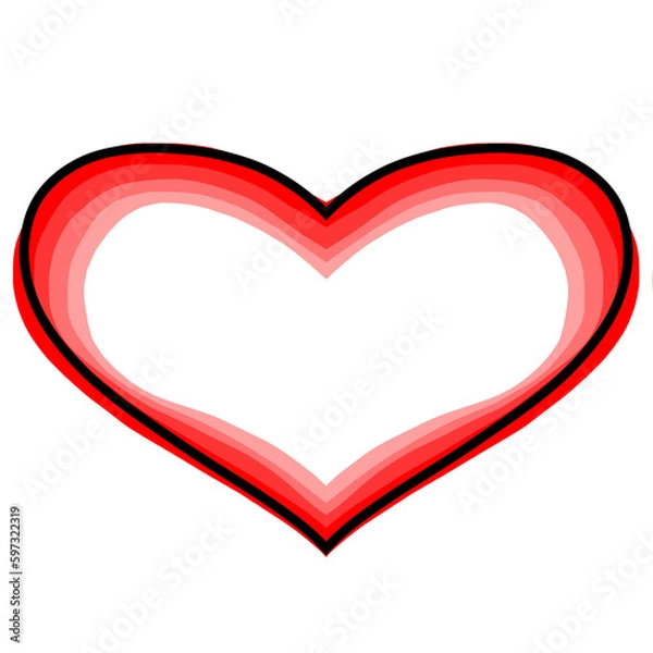 Obraz red heart isolated