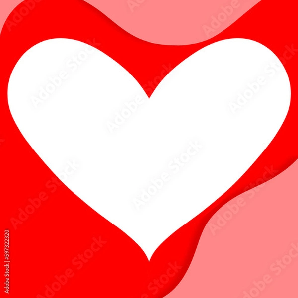 Obraz Pink background with heart text space 