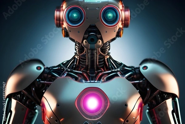 Fototapeta ロボット　with generative ai