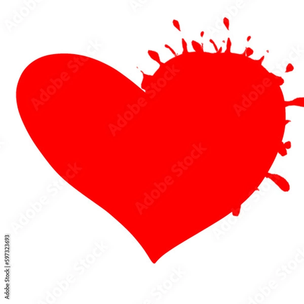 Obraz heart with splashes