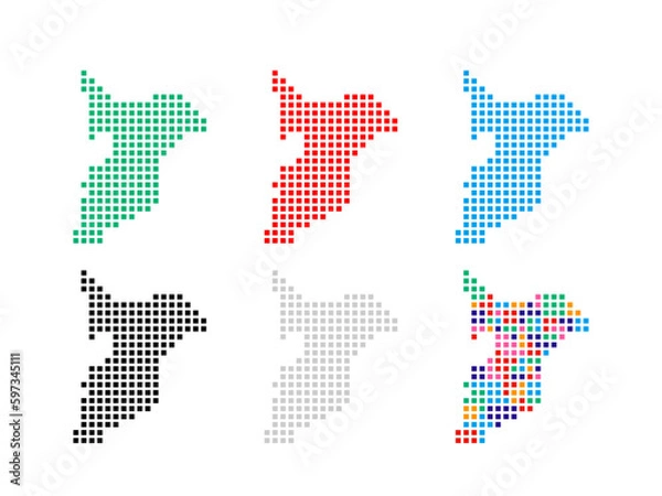 Obraz 千葉県　地図（スクエア②）
