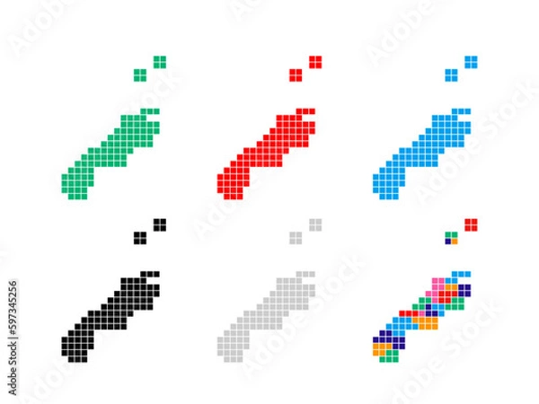 Fototapeta 島根県　地図（スクエア①）