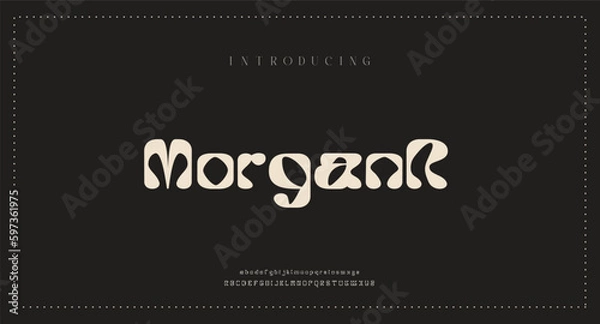 Obraz Mobileelegant alphabet vector design suitable for headline magazine logotype and creative design vector illustration