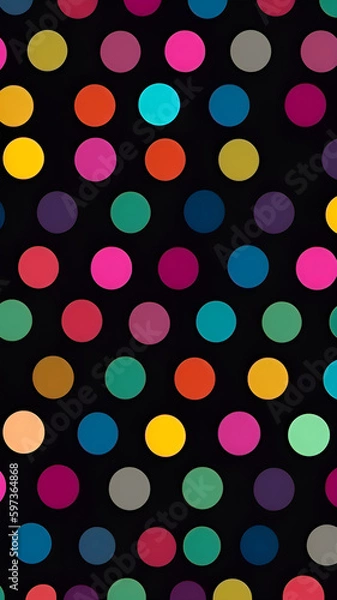 Fototapeta Dot pattern Wallpaper Vertical Background | Generative AI