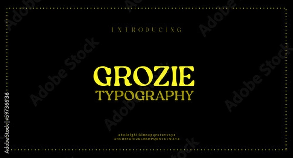 Obraz Vector modern urban alphabet fonts abstract typography science sport technology fashion neon digital future creative logo font vector illustration