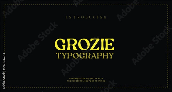 Obraz Vector modern urban alphabet fonts abstract typography science sport technology fashion neon digital future creative logo font vector illustration