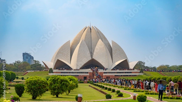 Obraz The Lotus Temple is located in New Delhi, India