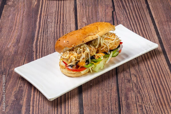 Obraz Chicken dimsum sub sandwich