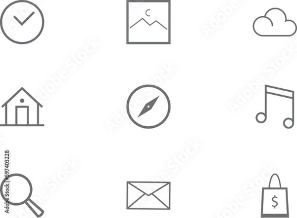 Obraz Minimalist Icon Pack