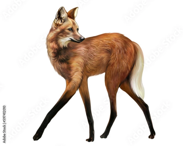 Obraz Maned wolf, Chrysocyon brachyurus