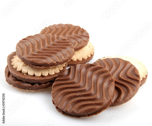 Fototapeta Chocolate Biscuits