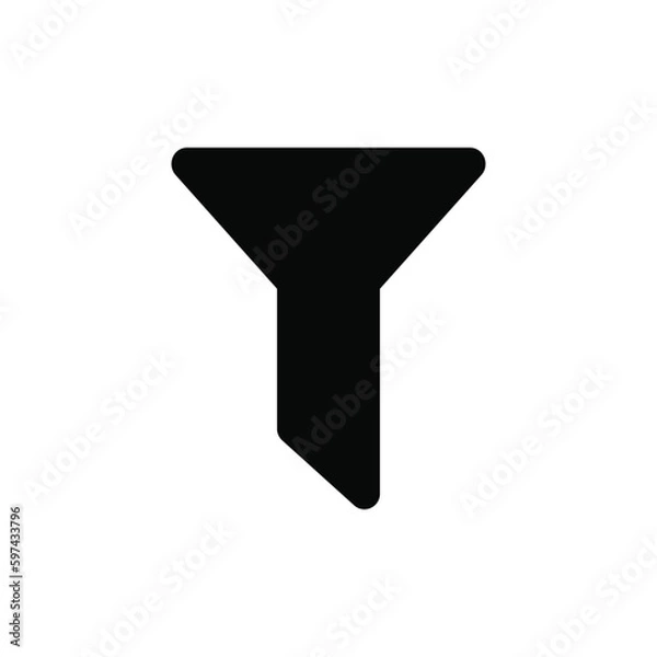 Fototapeta Filter icon vector. Funnel sign