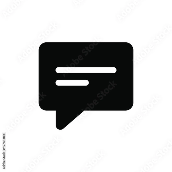 Obraz Comment icon vector. Message sign