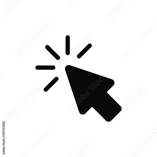 Fototapeta Click icon vector. Pointer sign