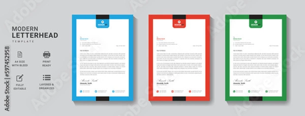 Obraz Letterhead Template