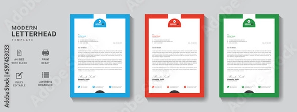 Obraz Letterhead Template