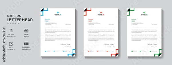 Obraz Letterhead Template