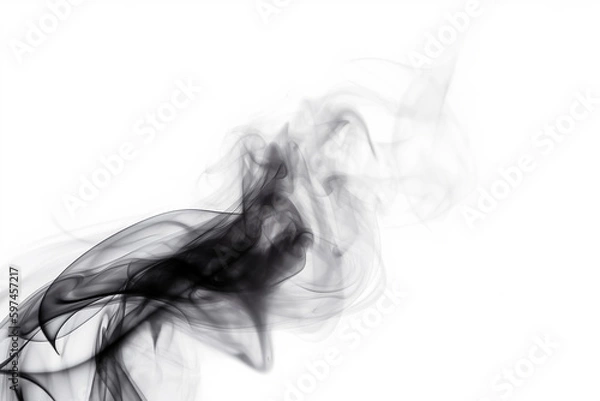 Obraz smoke on black, ai generated