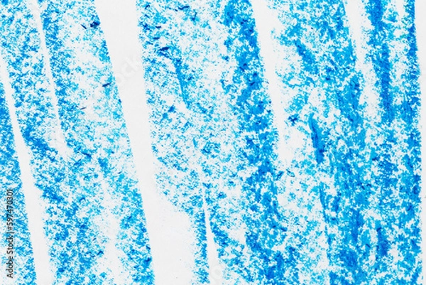 Fototapeta crayons blue skatch texture background close up shot