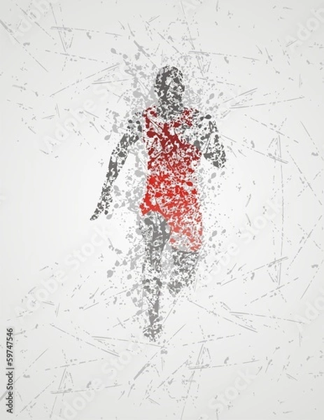 Obraz athlete runner design