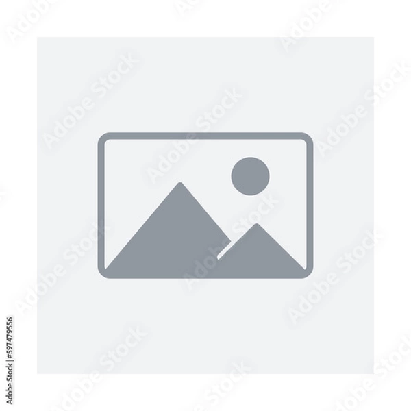 Fototapeta Flat picture placeholder symbol for the app, website, or user interface design. No photo thumbnail graphic element. No found or available image in the gallery or album. Vector illustration