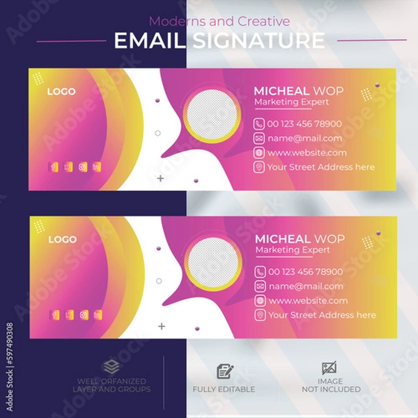 Obraz Email Signature Template design post 