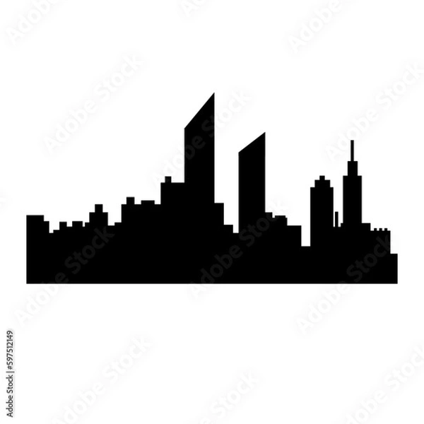 Obraz City Silhouette Illustration