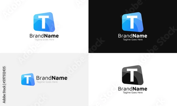 Obraz T Letter Logo Template