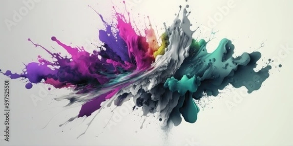 Obraz Watercolor Splash Abstraction