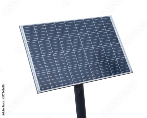 Fototapeta Solar module panels isolated on white