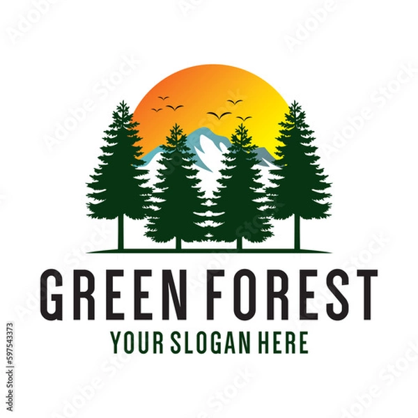 Obraz Green Forest Logo 