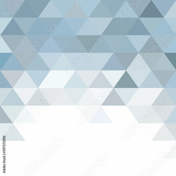 Fototapeta Geometric abstract background. Vector image. polygonal style. Blue triangles. eps 10