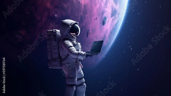 Fototapeta astronaut in space