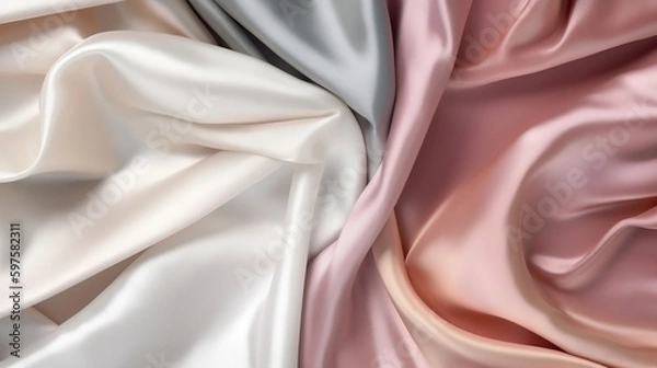 Fototapeta silk fabric material background