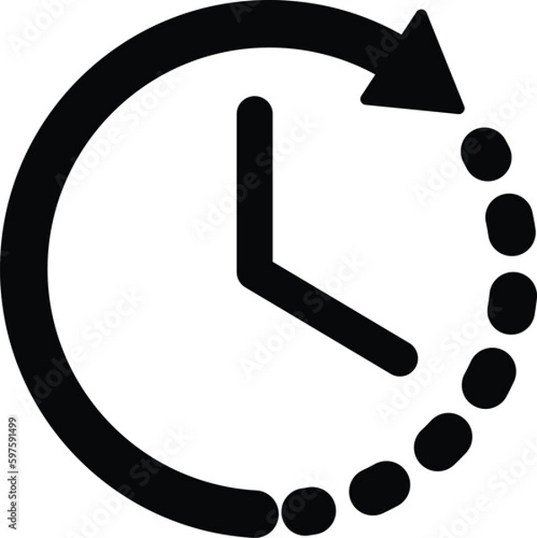 Fototapeta clockwise Icon