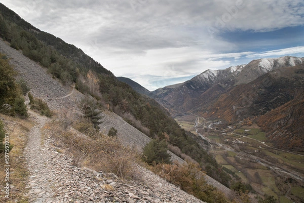 Obraz Boi Valley landscape in Pyrenees in Catalonia