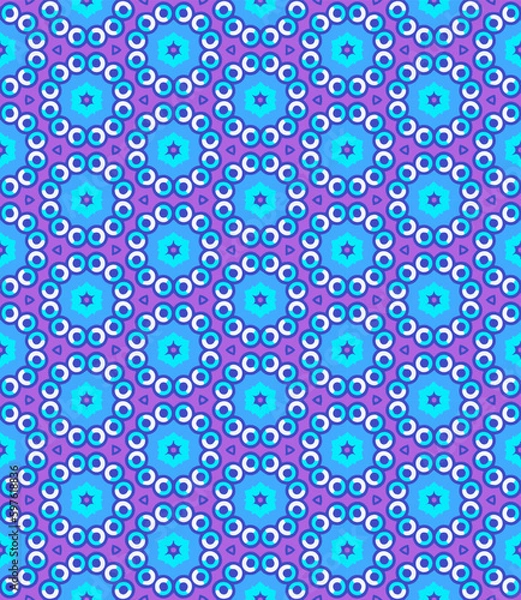 Fototapeta Multi color seamless abstract pattern. Background and backdrop. Multi Colored. Colorful ornamental design. Colored mosaic ornaments. Vector graphic illustration. EPS10.