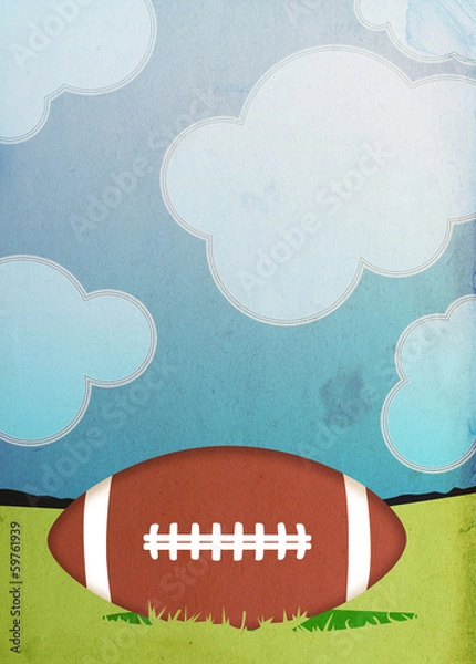Obraz American football background