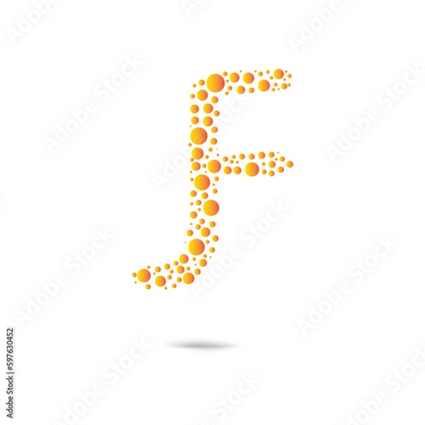 Obraz F J creative modern letter logo