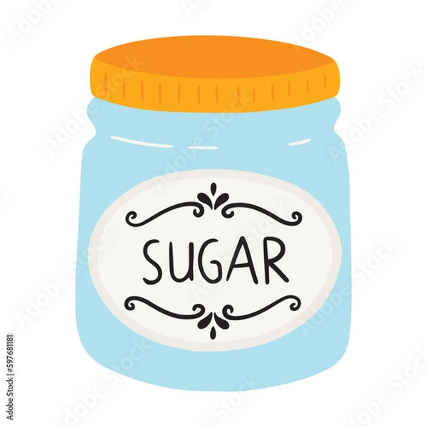 Fototapeta jar of sugar