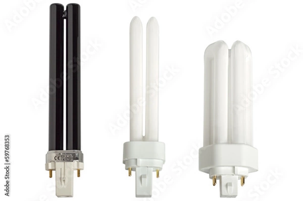 Fototapeta Compact fluorescent lamps.