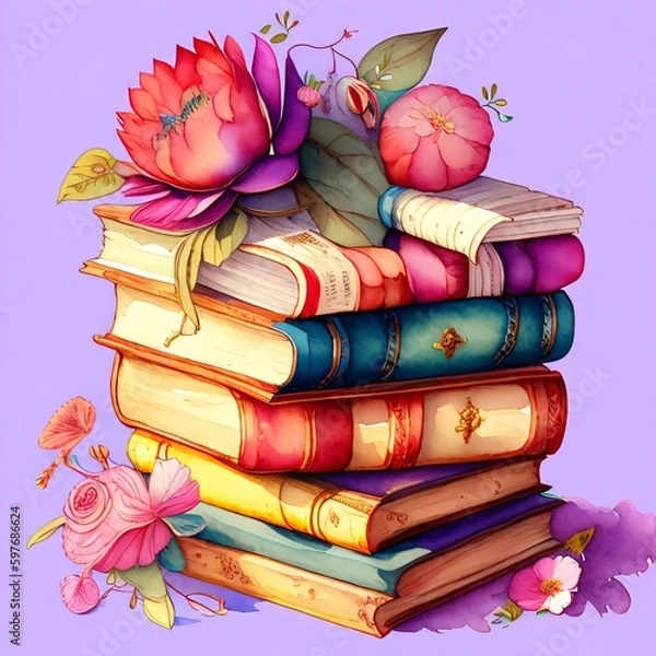 Obraz whimsical books