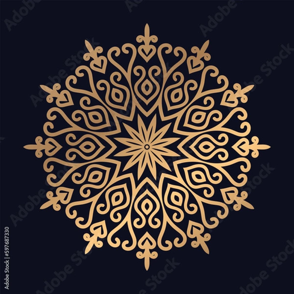 Fototapeta Elegant Islamic pattern mandala design illustrations background vector template
