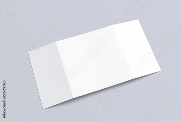 Fototapeta DL gate Fold Blank Mockup