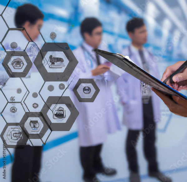 Obraz A Doctor and technology 