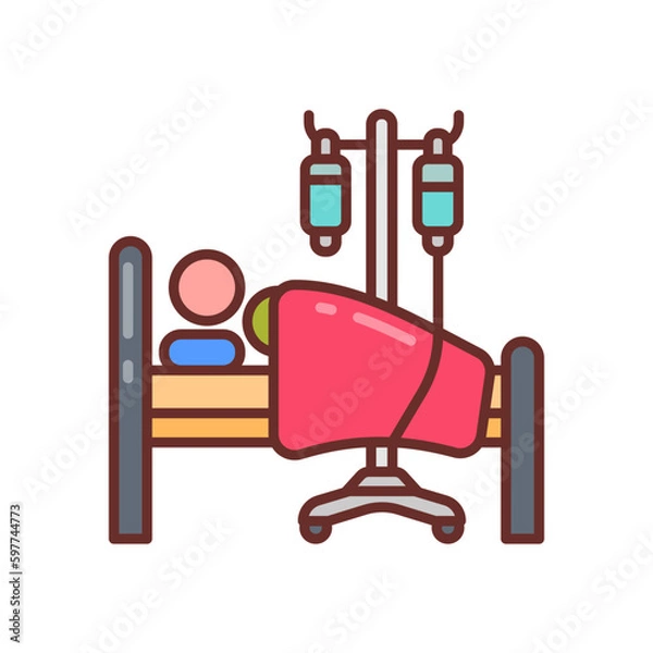 Fototapeta Septic Shock icon in vector. Illustration