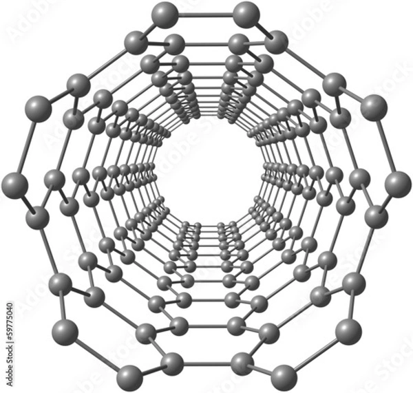 Obraz Looking into a carbon nanotube