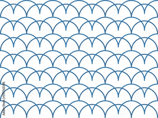 Fototapeta blue wave pattern background style