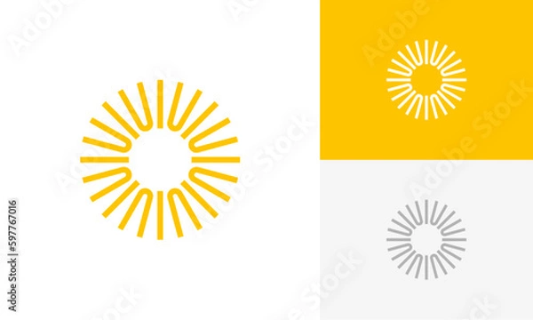Obraz sun abstract logo design vector	