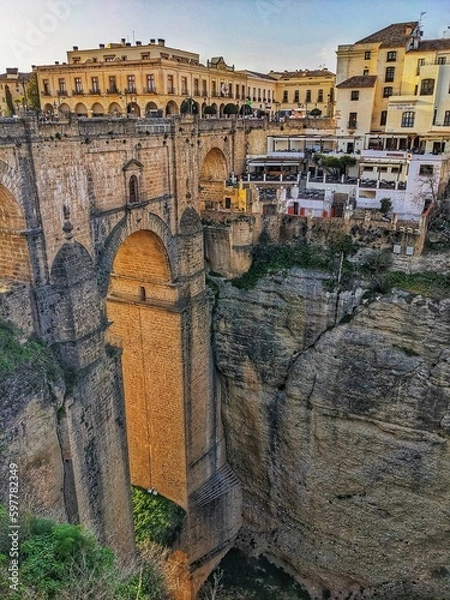 Fototapeta Ronda im Abendrot